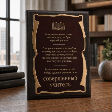 Плакетка Совершенный учитель