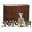 Набор для крепких напитков Золотая кобра (в шкатулке)