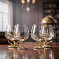 Набор бокалов для коньяка Вольный орел (в шкатулке)