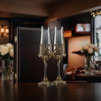 Набор фужеров для шампанского Два лебедя