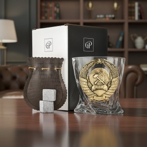 Бокал для виски Герб Советского Союза