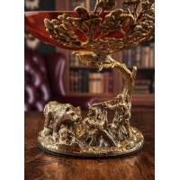 Набор бокалов для коньяка Охотник и медведь (в шкатулке) Набор бокалов для коньяка Охотник и медведь (в шкатулке)