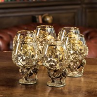 Набор бокалов для коньяка Благородный лев (в шкатулке)