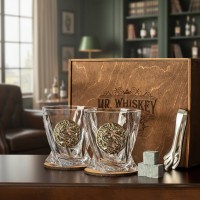 Набор бокалов для виски Печать дракона (в футляре)