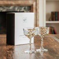 Набор фужеров для шампанского Два сердца (в коробке)