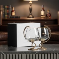 Набор бокалов для коньяка Изящная змейка (в коробке)