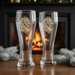 Набор бокалов для пива Два дракона (в коробке)