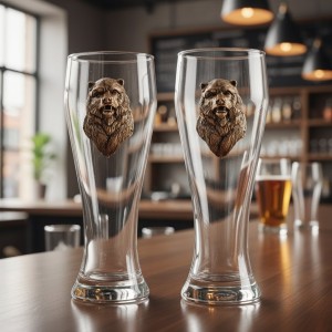 Набор бокалов для пива Русский медведь (в коробке)