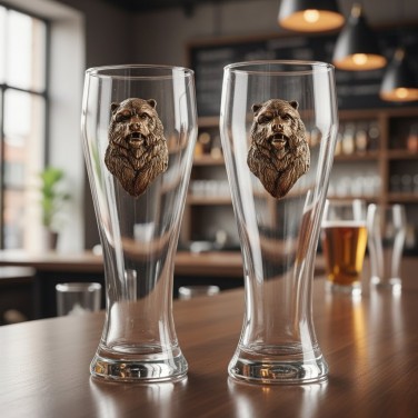 Набор бокалов для пива Русский медведь (в коробке)