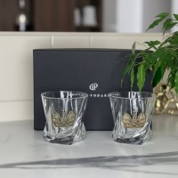 Набор бокалов для виски Золотая корона (в коробке)