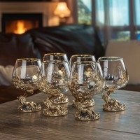 Набор бокалов для коньяка Король зверей (в шкатулке) Набор бокалов для коньяка Король зверей (в шкатулке)