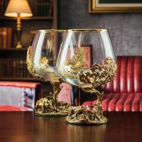 Набор бокалов для коньяка Азартная охота (в ларце)