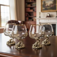 Набор бокалов для коньяка Амурский тигр (в шкатулке) Набор бокалов для коньяка Амурский тигр (в шкатулке)