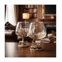 Набор бокалов для коньяка Охота удалась! (в шкатулке)