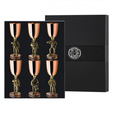 Набор рюмок для водки Отважные воины (с чернением)