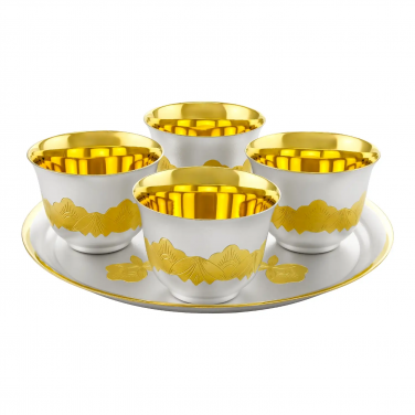 Подарочный набор для вина Восточный цветок (посеребренный)