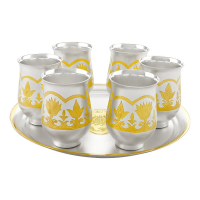 Подарочный набор для вина Золотые цветы (посеребренный)