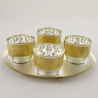 Подарочный набор для вина Русский узор (посеребренный)