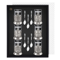 Чайный набор Памятные места Петербурга (с чернением)