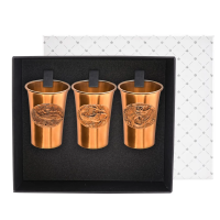 Набор стопок для водки Знатная рыба (с чернением)