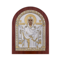 Икона Покрова Божья Матерь (посеребренная)