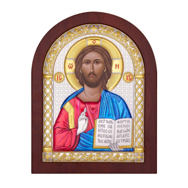 Икона Христос Спаситель (посеребренная)