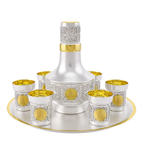 Подарочный набор для вина Русский стиль (серебро)