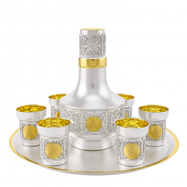 Подарочный набор для вина Русский стиль (серебро)