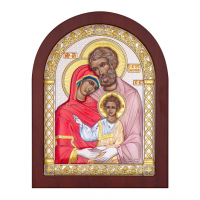 Икона Святое семейство (посеребренная)