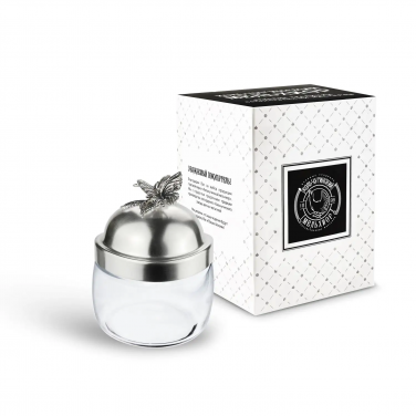 Банка для сыпучих продуктов Шарм (посеребрённая)