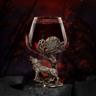 Бокал для коньяка Вожак стаи (в коробке)