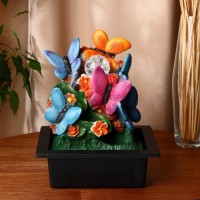 Декоративный фонтан Красочные бабочки (с подсветкой)