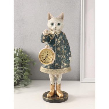 Настольные часы Кошечка