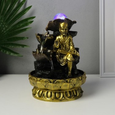 Декоративный фонтан Старец у водных листьев (с подсветкой)