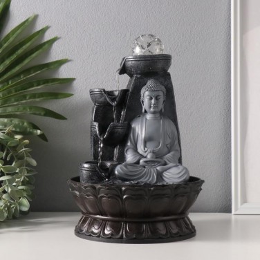Декоративный фонтан Будда в гроте (с подсветкой)