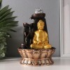 Декоративный фонтан Будда у скалы (с подсветкой) - Фото № 2