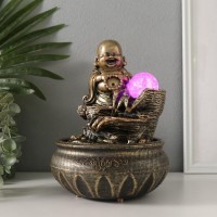 Декоративный фонтан Хотей. Благополучие (с подсветкой)