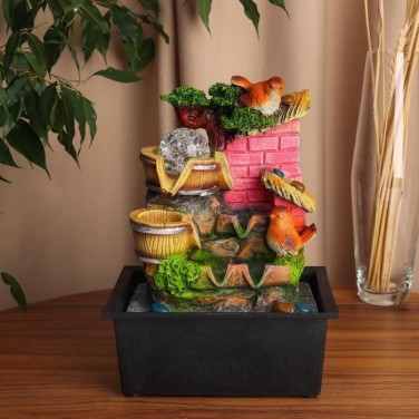 Декоративный фонтан Птицы на водопое (с подсветкой) Декоративный фонтан Птицы на водопое (с подсветкой)