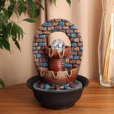 Декоративный фонтан Замок короля (с подсветкой)