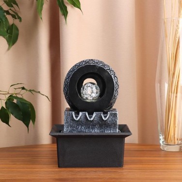 Декоративный фонтан Колесо (с подсветкой)