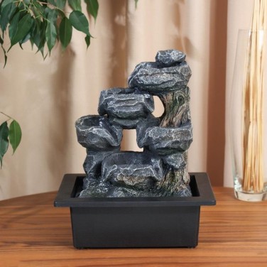 Декоративный фонтан Скалы (с подсветкой)