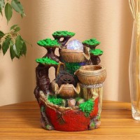 Декоративный фонтан Лесная мельница (с подсветкой)