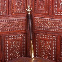 Подарочный рожок для обуви Золотой якорь (латунь)