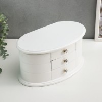 Шкатулка для украшений Белый шелк