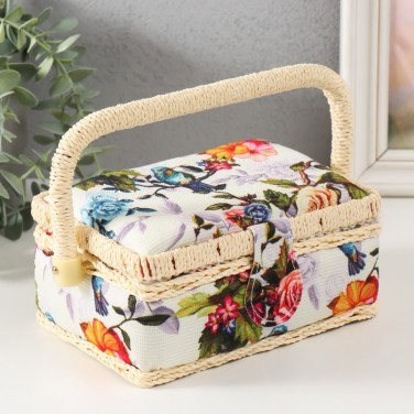 Шкатулка для рукоделия Птицы и розы Шкатулка для рукоделия Птицы и розы