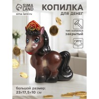 Копилка Лошадь в кокошнике Копилка Лошадь в кокошнике