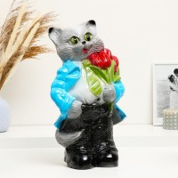 Копилка Кот с цветами Копилка Кот с цветами