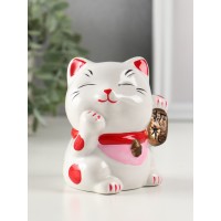 Копилка Манэки с иероглифом удачи