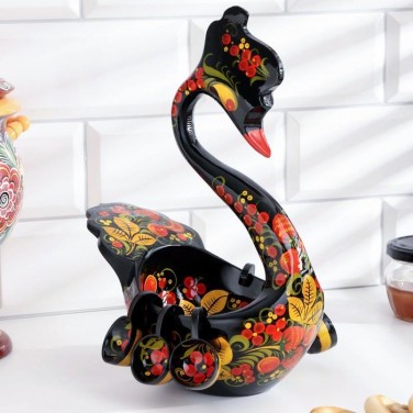 Братина Лебединая хохлома