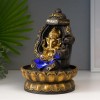 Декоративный фонтан Ганеша на троне (с подсветкой) Декоративный фонтан Ганеша на троне (с подсветкой) - Фото № 2